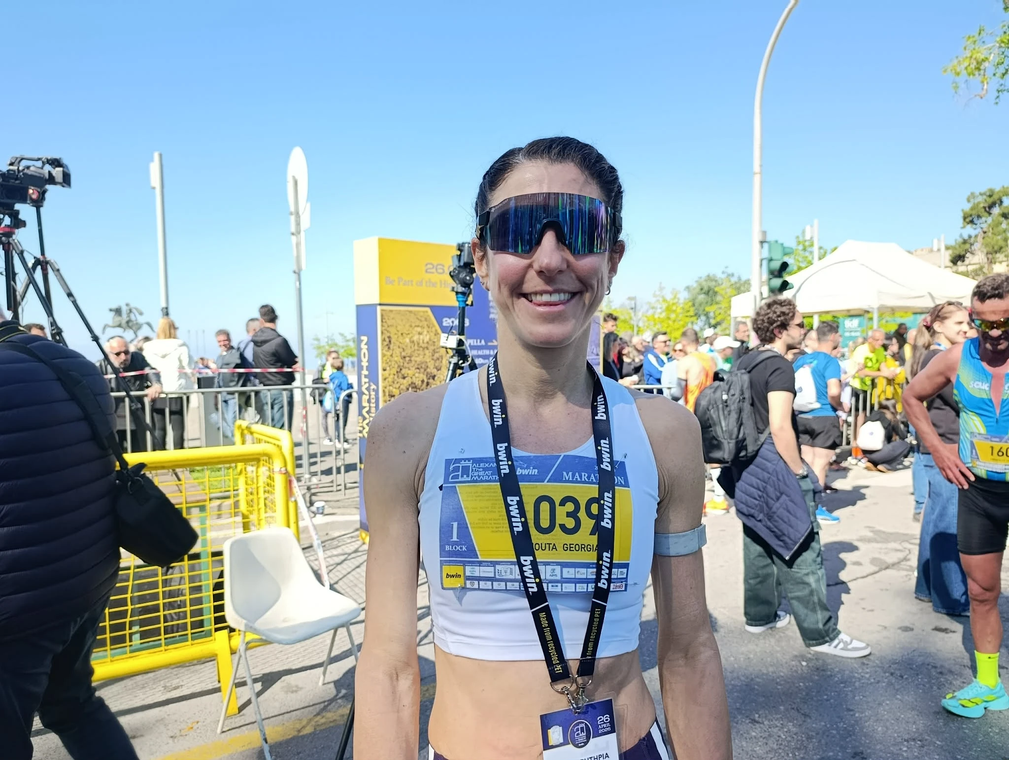 Γεωργία Κανούτα, νικήτρια μαραθωνίου δρόμου