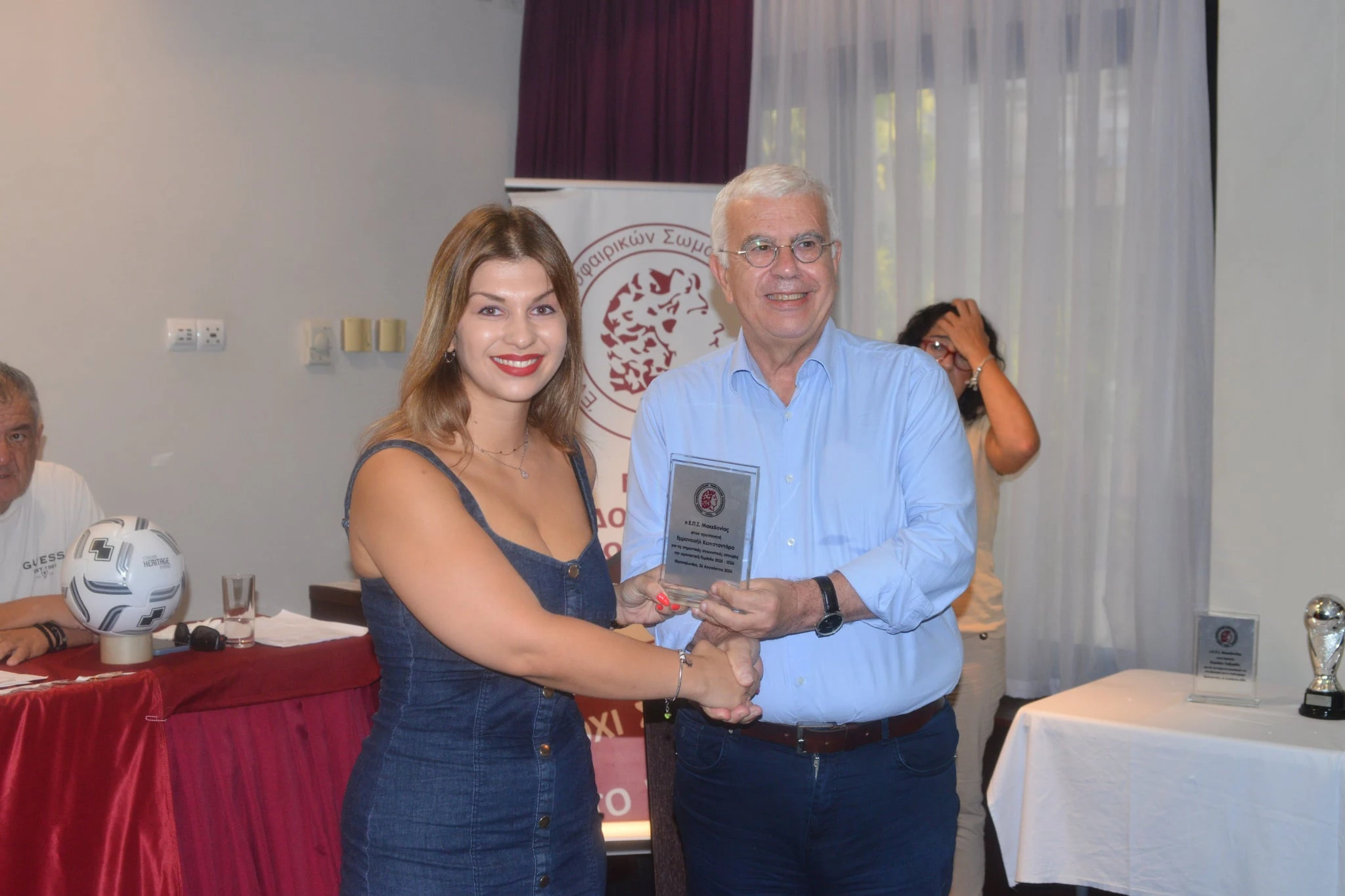 Δεν μπόρεσε να παραβρεθεί ο Μανόλης Κωνσταντάρας λόγω υποχρεώσεων με την ομάδα του