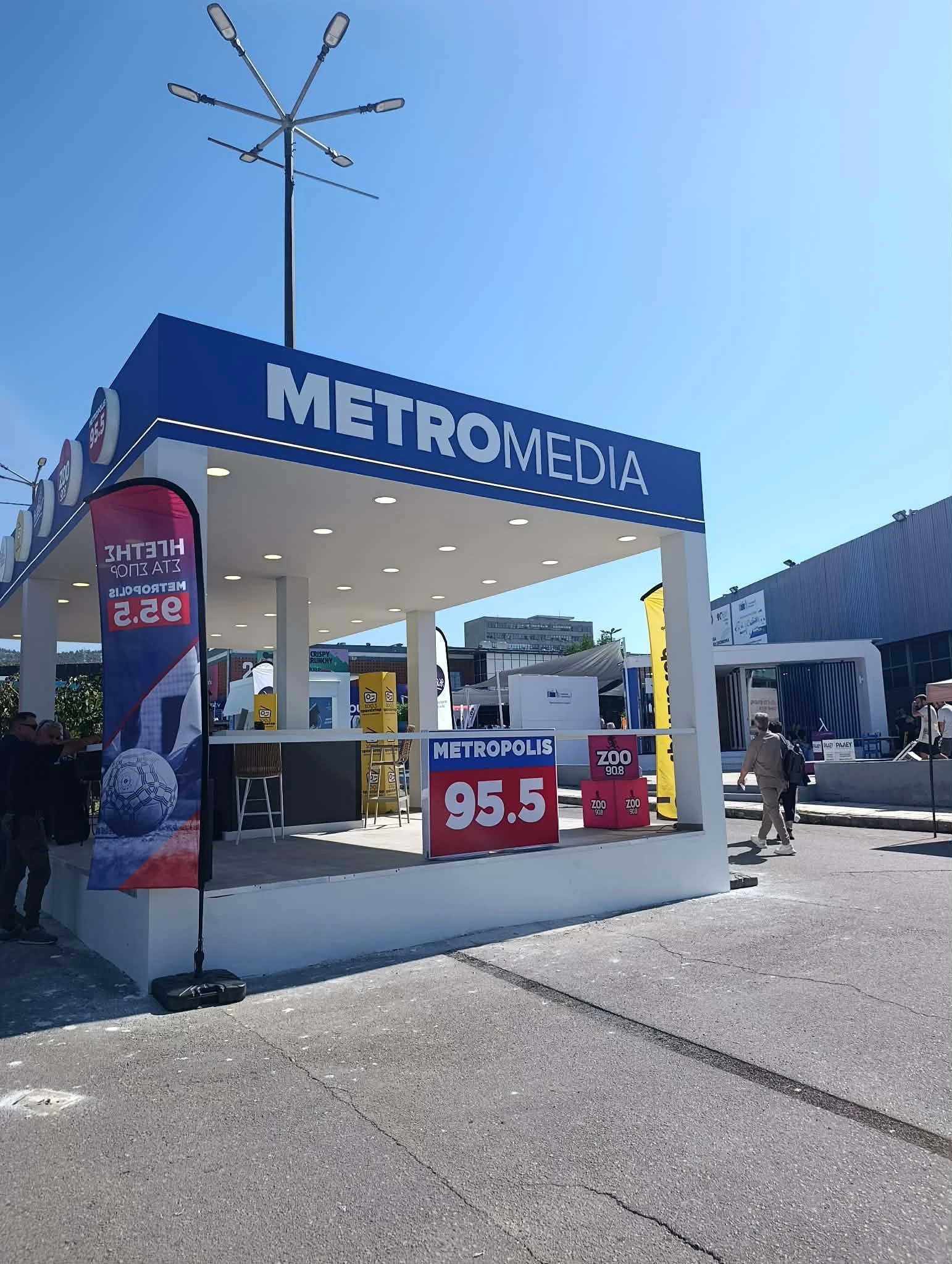 Το περίπτερο του ομίλου Metromedia&nbsp;