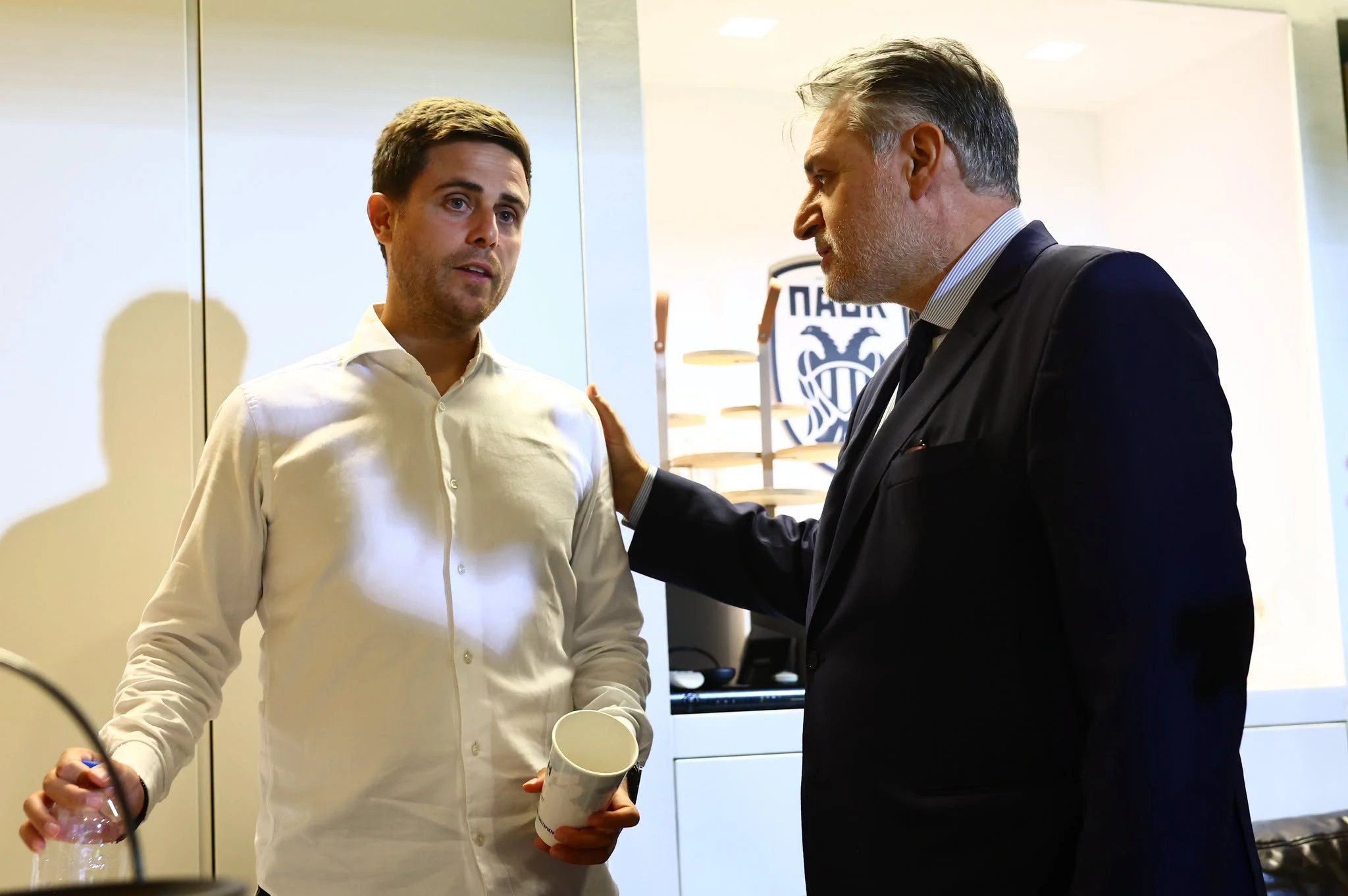 Ο Αλέσιο Λίσι με τον Αγησίλαο Τουμαζάτο