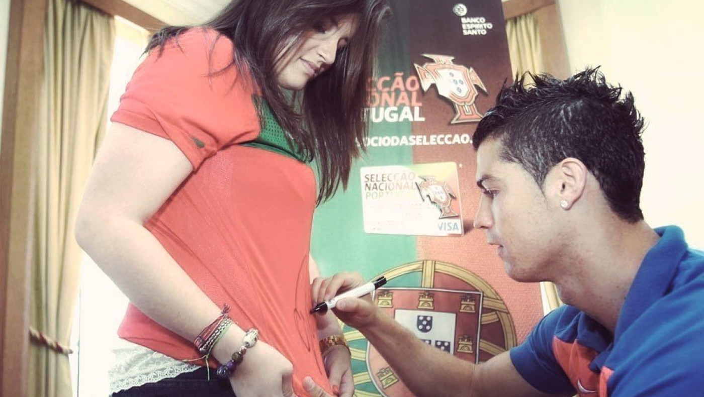 Υποδέχτηκε γυμνή τον Ρονάλντο