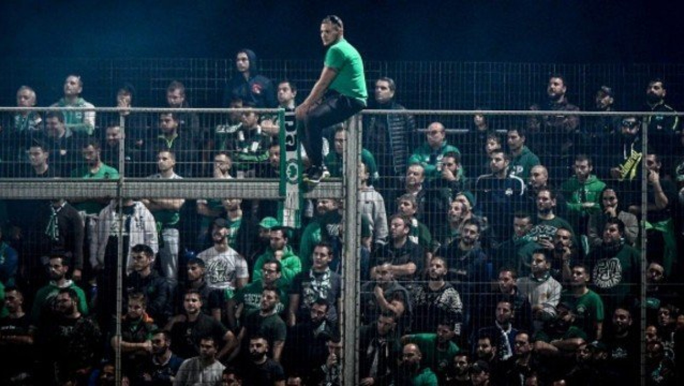 Οπαδοί του Παναθηναικού στην προπόνηση ενόψει ντέρμπι «αιωνίων»
