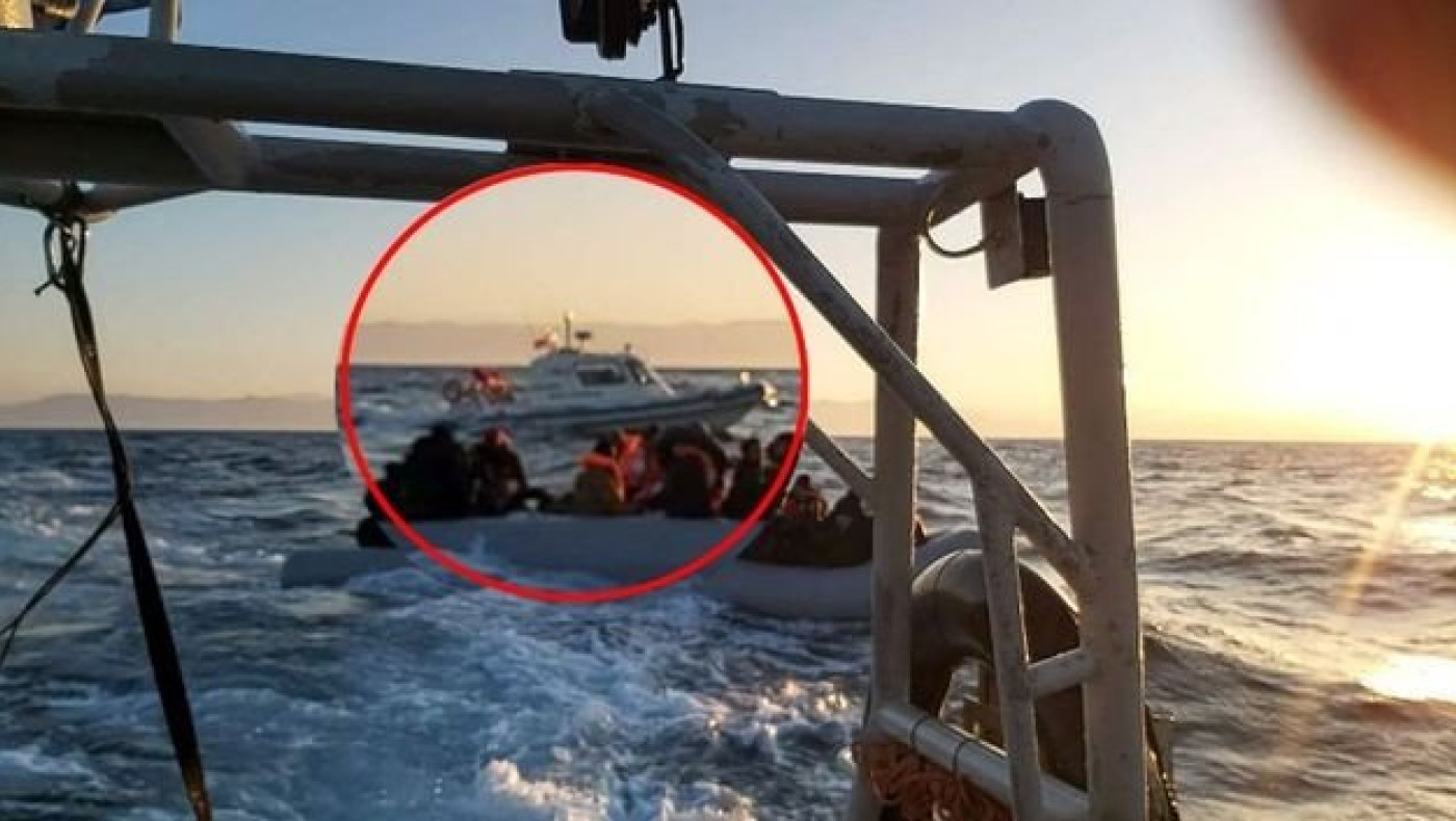 Τουρκική ακταιωρός συνοδεύει λέμβο με πρόσφυγες ανοιχτά της Λέσβου