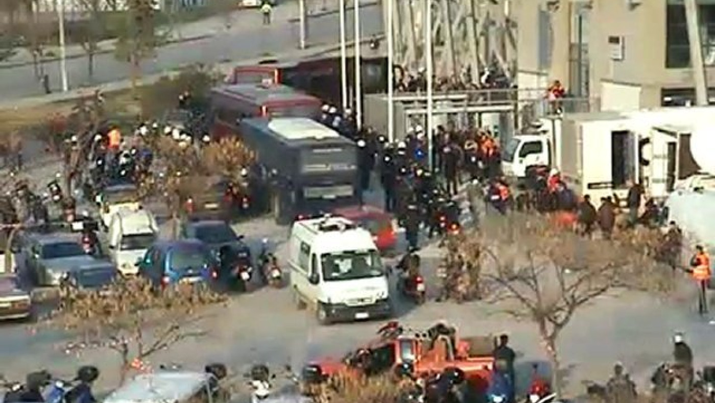 Η άφιξη της αποστολής του Ολυμπιακού στην  Τούμπα (VIDEO)