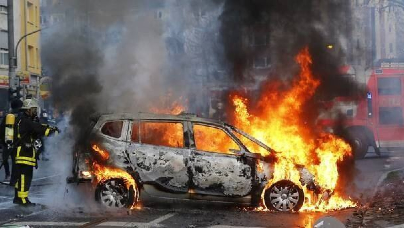 Σφοδρές συγκρούσεις στα εγκαίνια του νέου κτιρίου της ΕΚΤ στη Φρανκφούρτη
