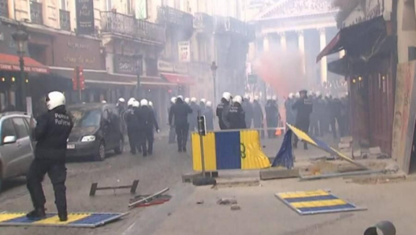 Χάος στις Βρυξέλλες πριν τον τελικό Κυπέλλου (videos)