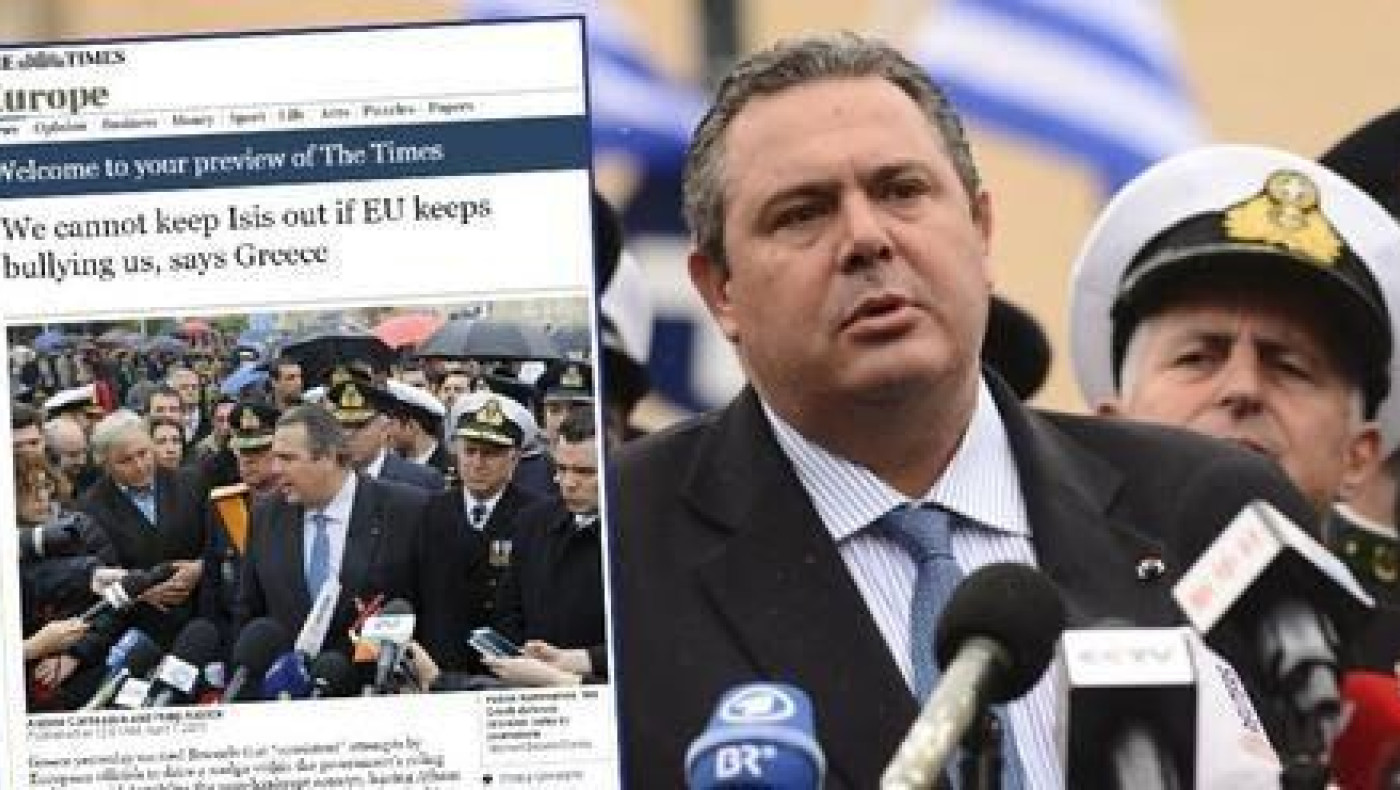 Καμμένος: Αν η Ελλάδα βγει από το ευρώ, θα πλημμυρίσει η Ευρώπη τζιχαντιστές