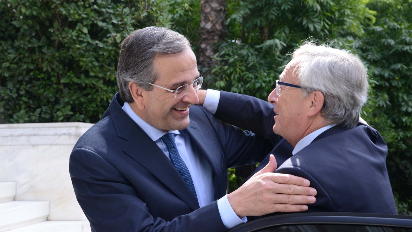 Επαγγελματικό δείπνο για Γιούνκερ - Σαμαρά