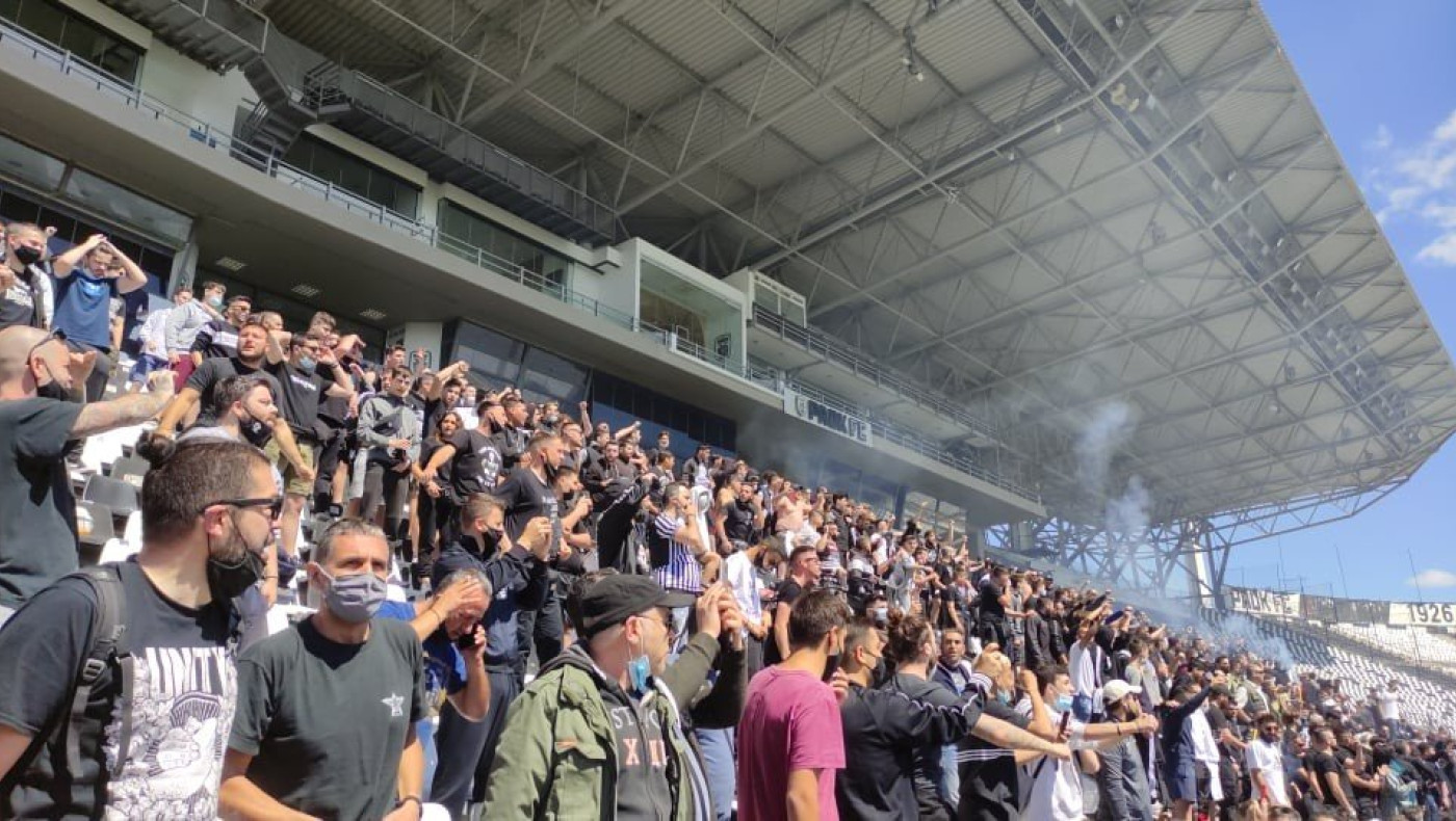 Ατμόσφαιρα τελικού στην Τούμπα, παρουσία οπαδών η τελευταία προπόνηση