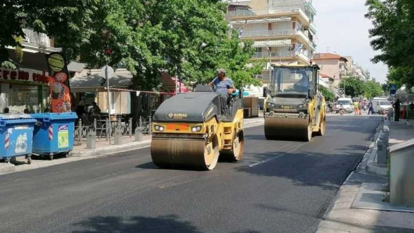 Θεσσαλονίκη: Ο δρόμος που άλλαξε άρδην μετά την ασφαλτόστρωση