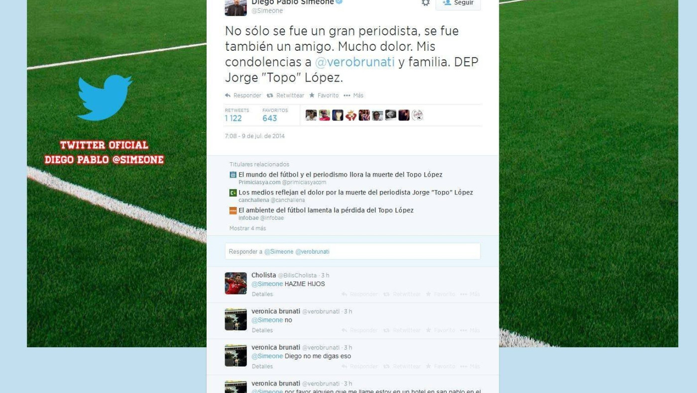 Έμαθε από το twittάρισμα του Σιμεόνε το θάνατο του άνδρα της!