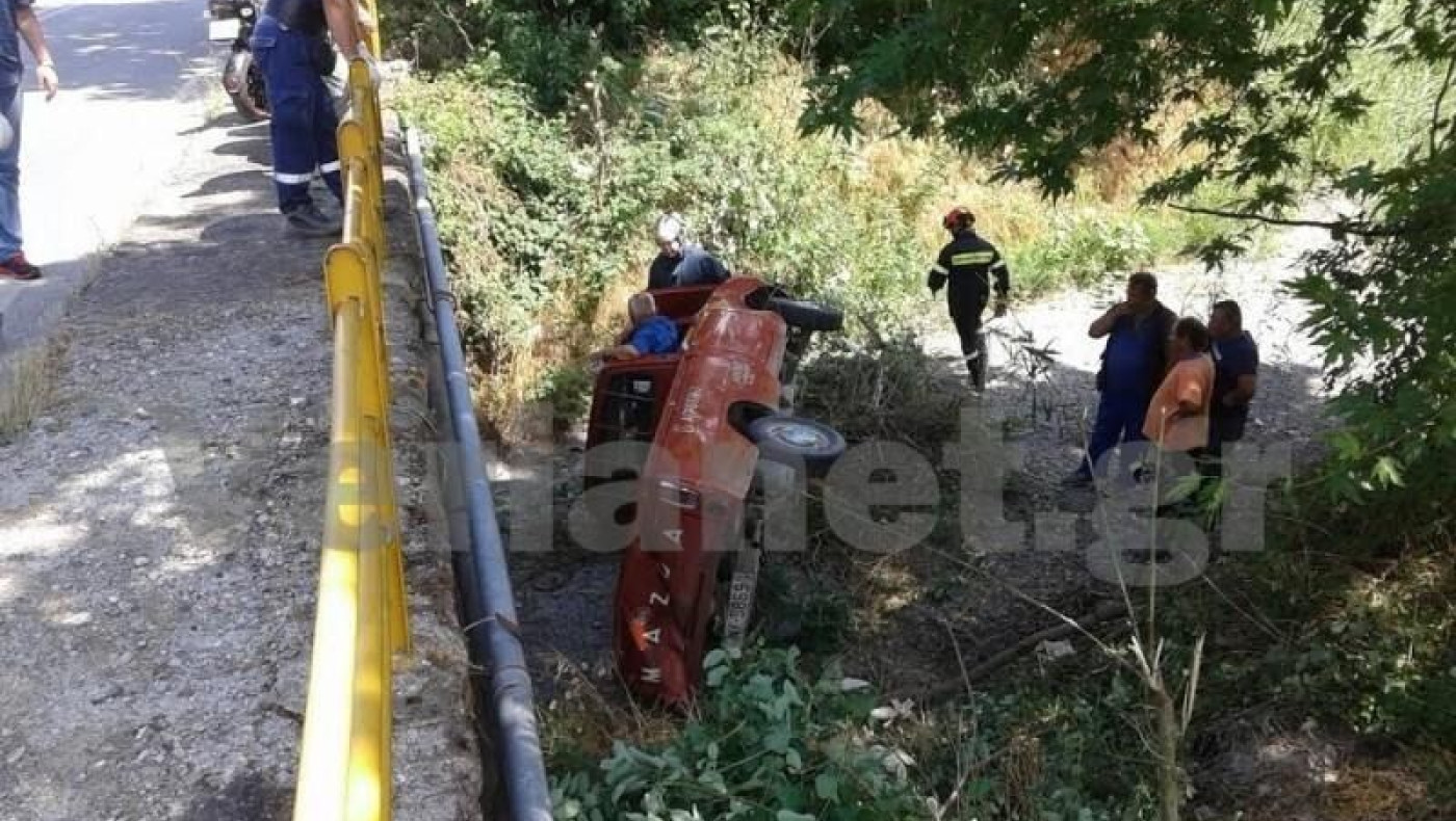 Τροχαίo έξω από χωριό στη Βέροια (ΒΙΝΤΕΟ)