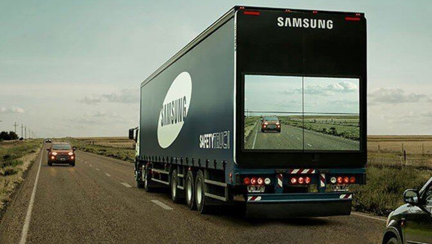 Safety Truck: αυτή είναι η "διάφανη" νταλίκα της Samsung 