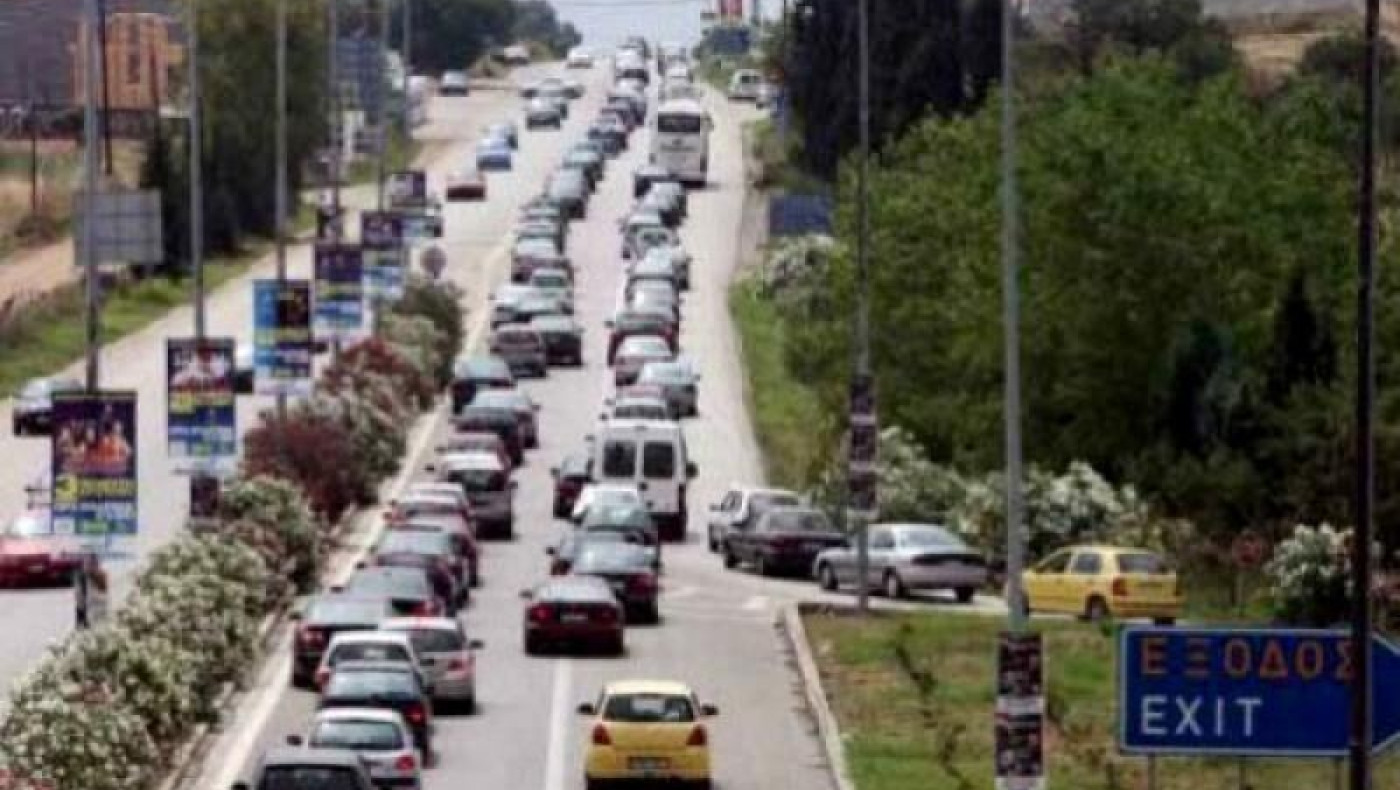 Αυξημένη η κίνηση στον δρόμο για Χαλκιδική