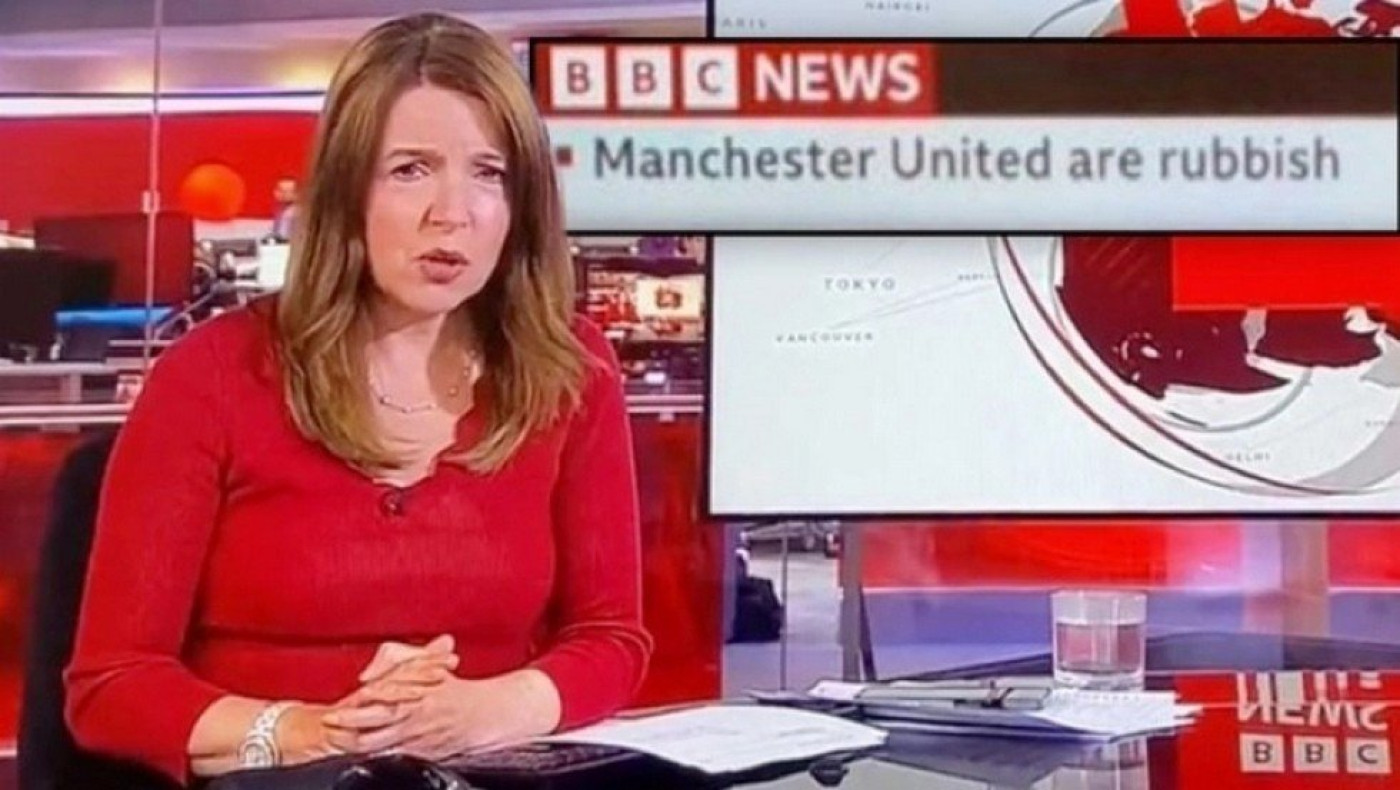 «Τρελή» γκάφα στο BBC με πρακτικάριο να περνάει προσβλητικό τίτλο για τη Μάντσεστερ Γιουνάιτεντ