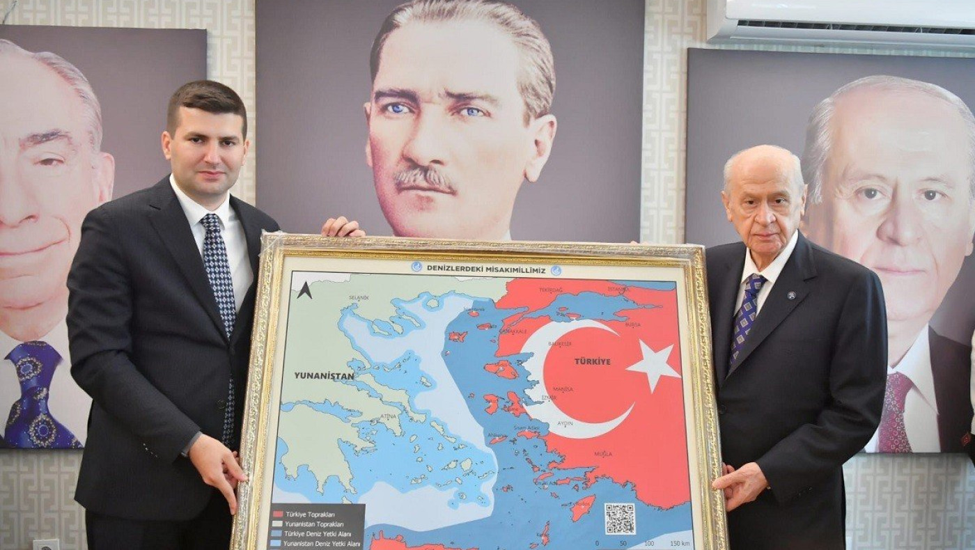 Απάντηση της Αθήνας στον χάρτη-πρόκληση του Μπαχτσελί: «Επιθετική ενέργεια»