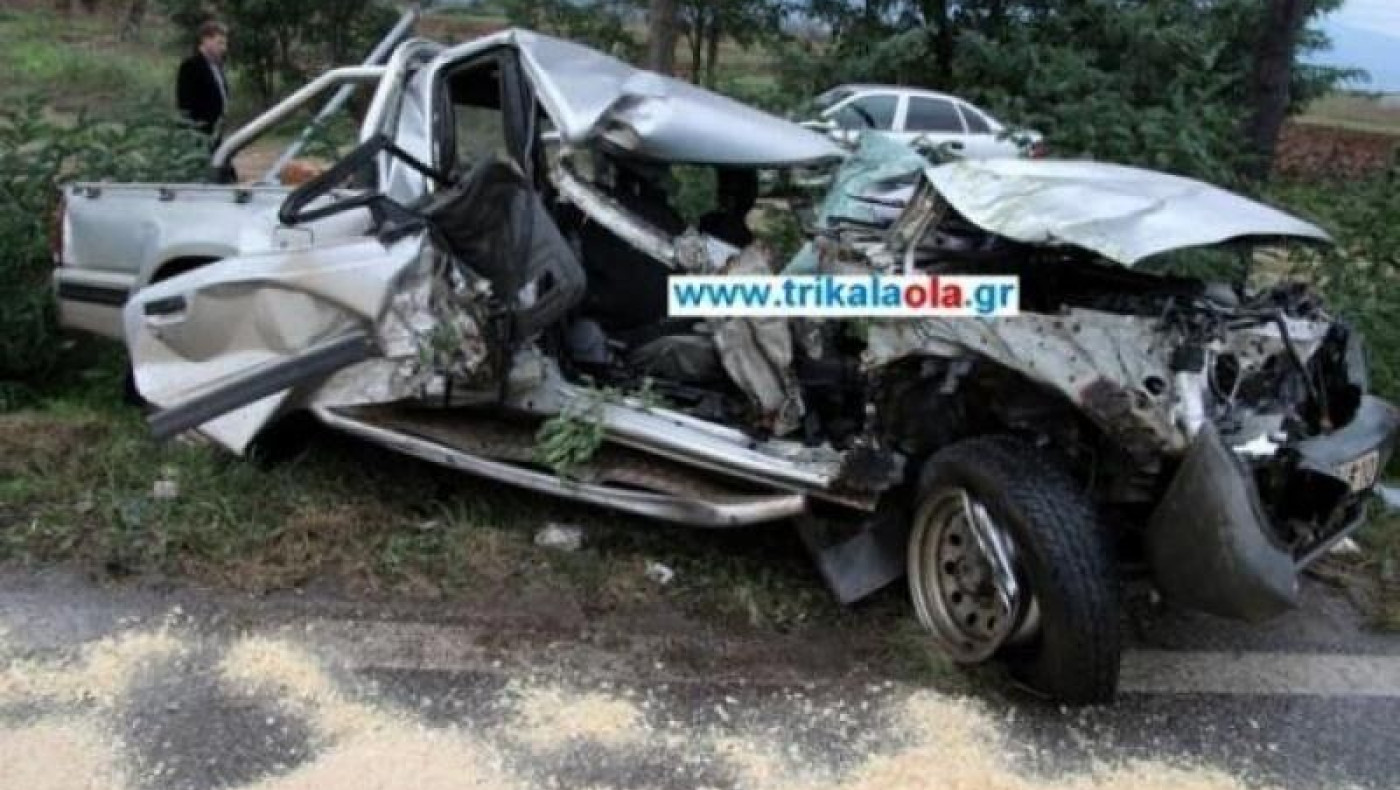 Τρίκαλα: Νεκρός 21χρονος σε τροχαίο