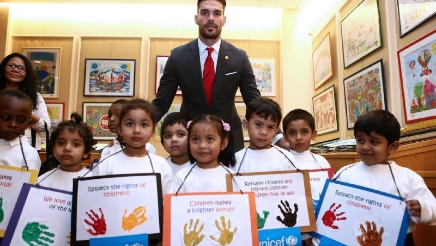 Σε εκδήλωση της Unicef ο Μποτία