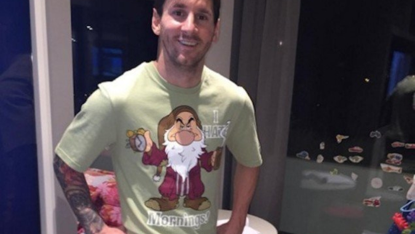 Με τις πιτζάμες ταξίδεψε ο... Μέσι! (Pic)