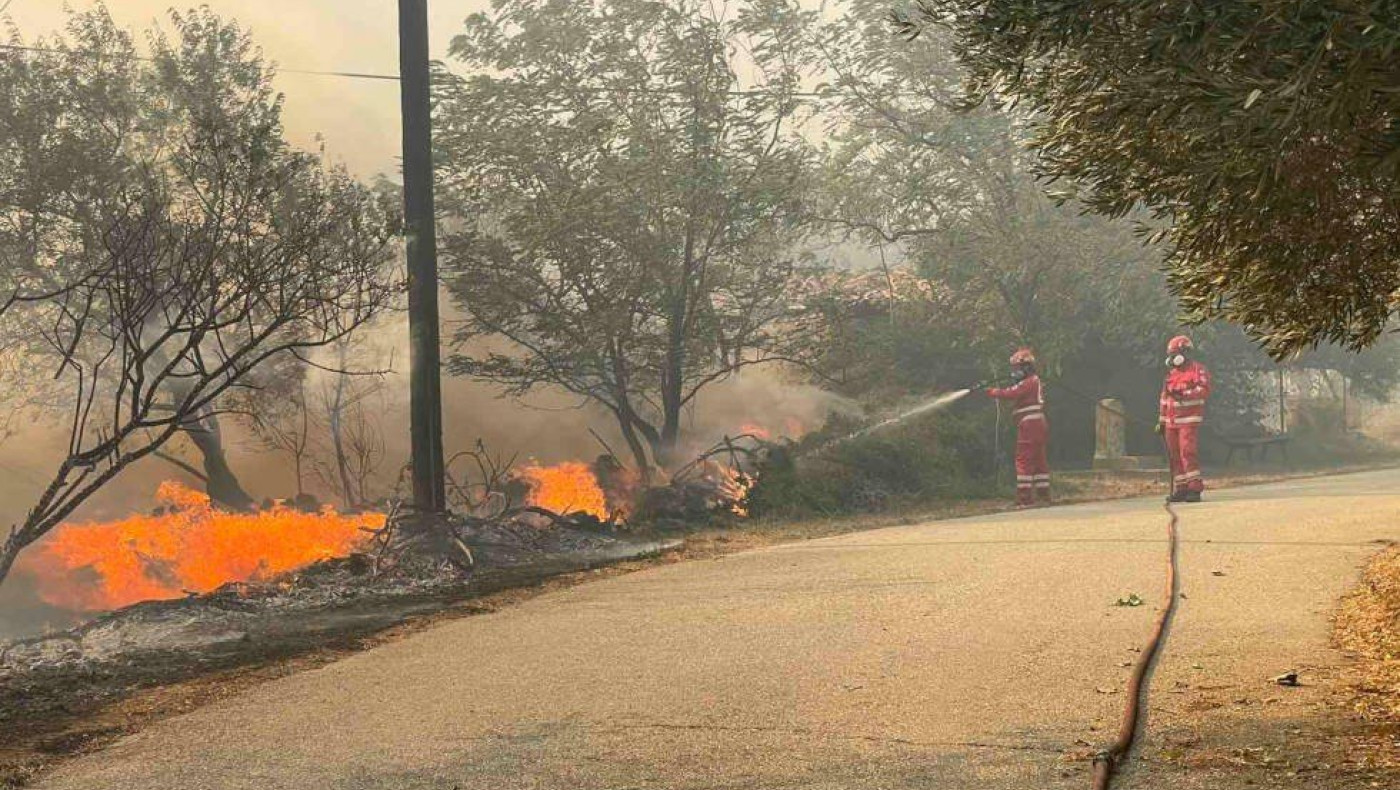 Μεγάλη φωτιά στη Ραφήνα-Σηκώθηκαν αεροπλάνα και ελικόπτερα (vid)