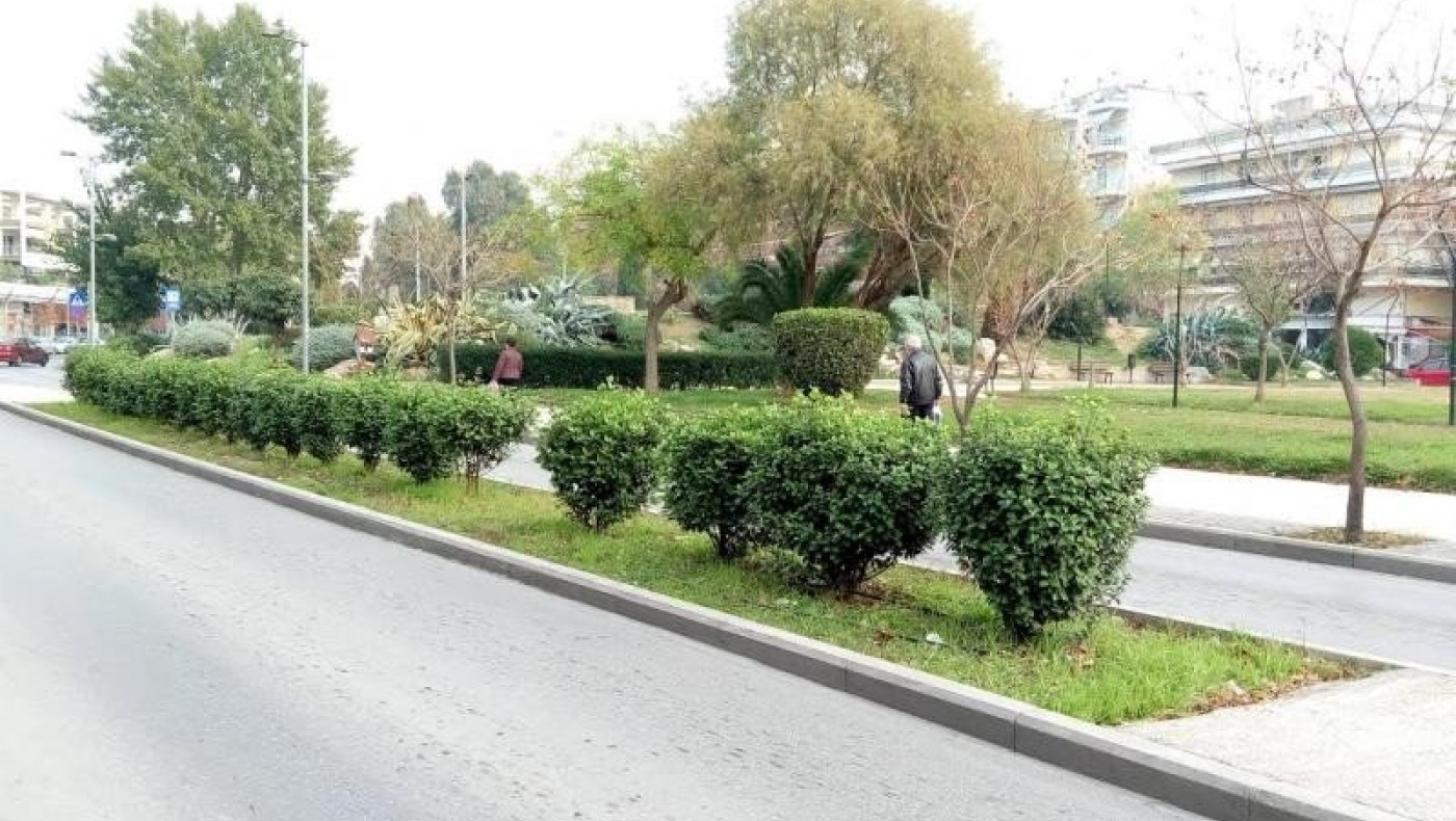 Δ. Παύλου Μελά: Καθαρισμός νησίδων σε κεντρικές οδούς