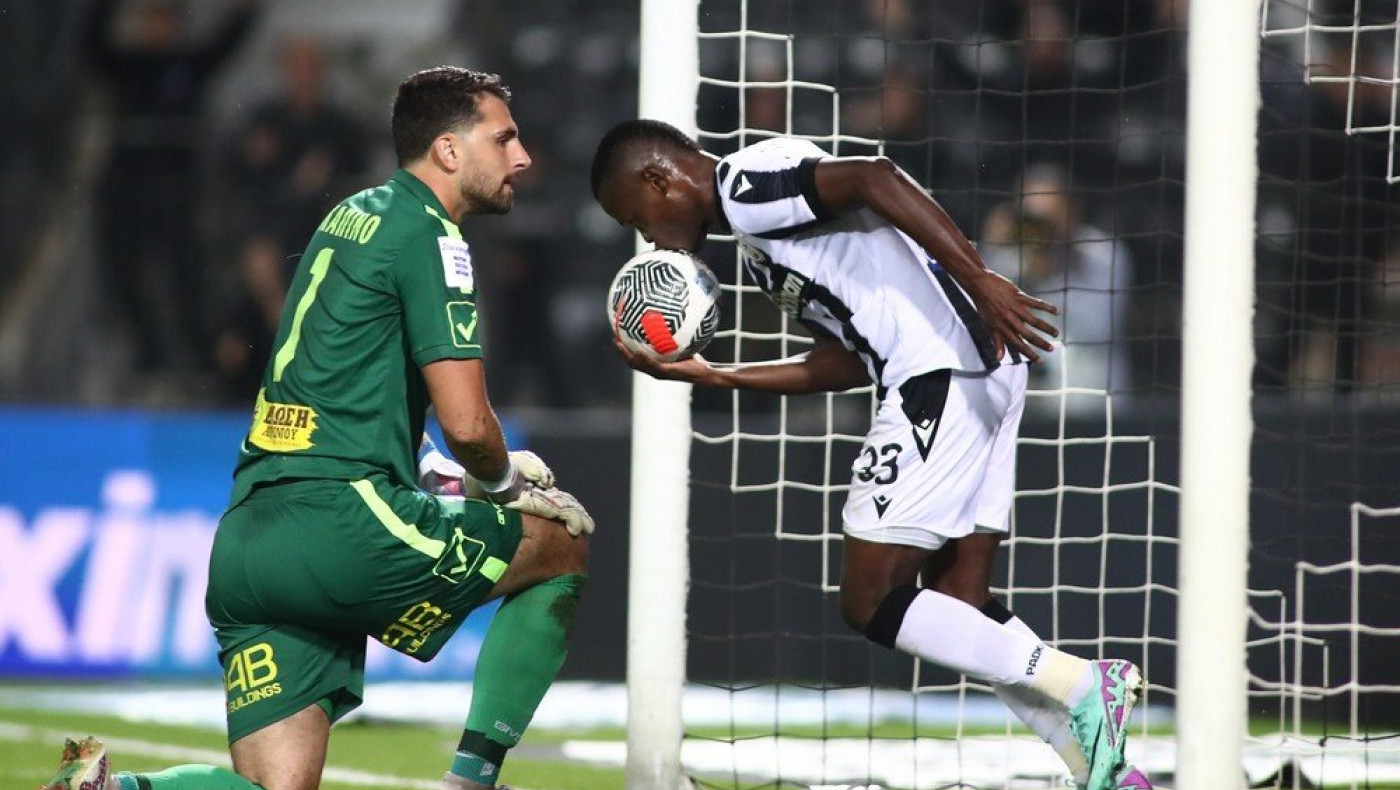 Με τον Σαμάτα να σκοράρει ξανά ο ΠΑΟΚ επικράτησε αγχωτικά του Παναιτωλικού