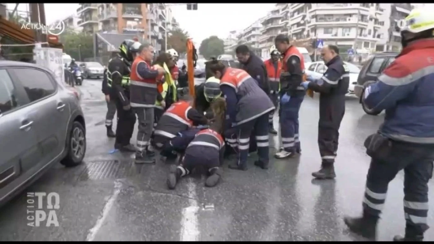 Θεσσαλονίκη: Τροχαίο σε «ζωντανή» σύνδεση με ντελιβερά