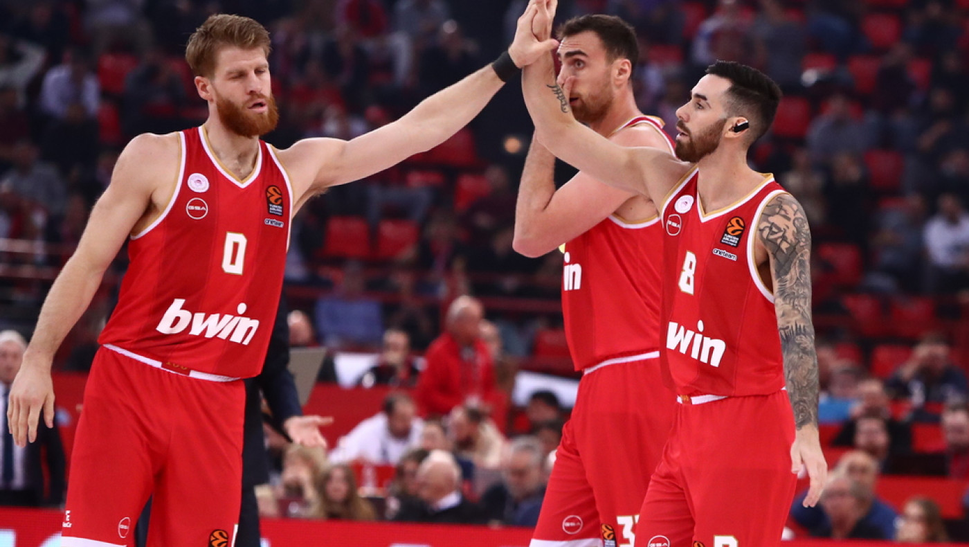 Stoiximan GBL: Δύσκολη νίκη (87-77) Ολυμπιακού επί Λαυρίου