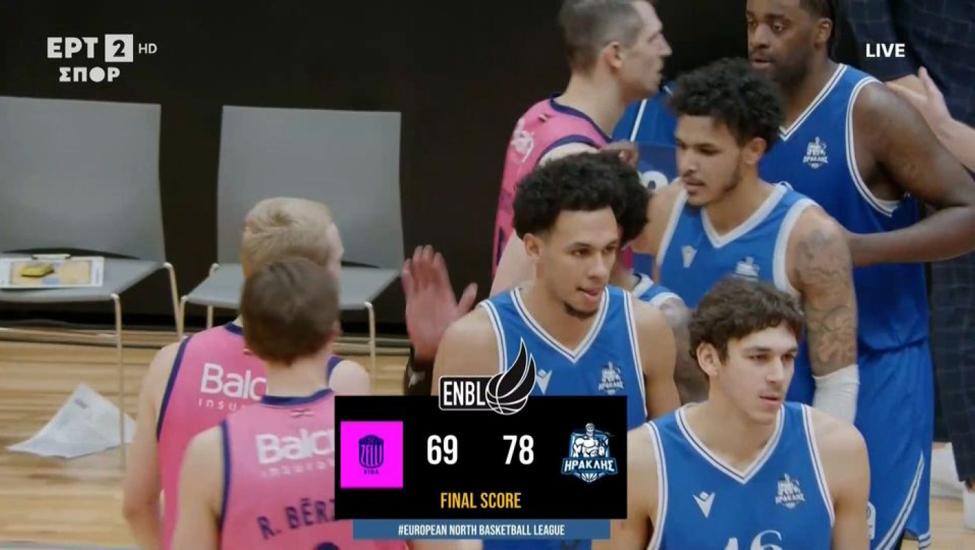 Ηρακλής: Νικηφόρα πρεμιέρα στο ENBL-Κέρδισε τη Ρίγα Ζέλι 69-78 (vid)