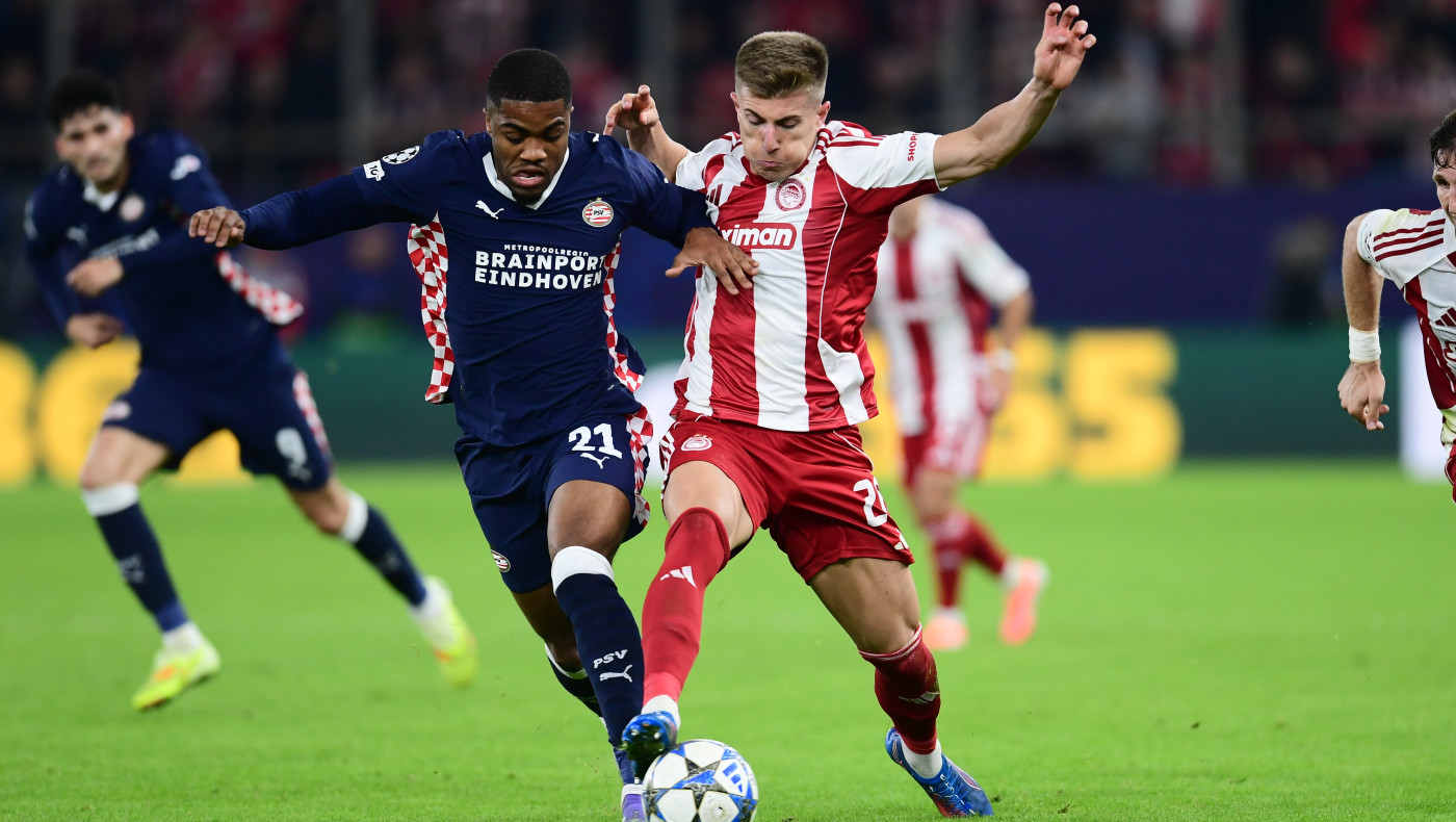 Με γκολ στο 92' η Αϊντχόφεν έφυγε με βαθμό από το Φάληρο, 1-1 τον Ολυμπιακό