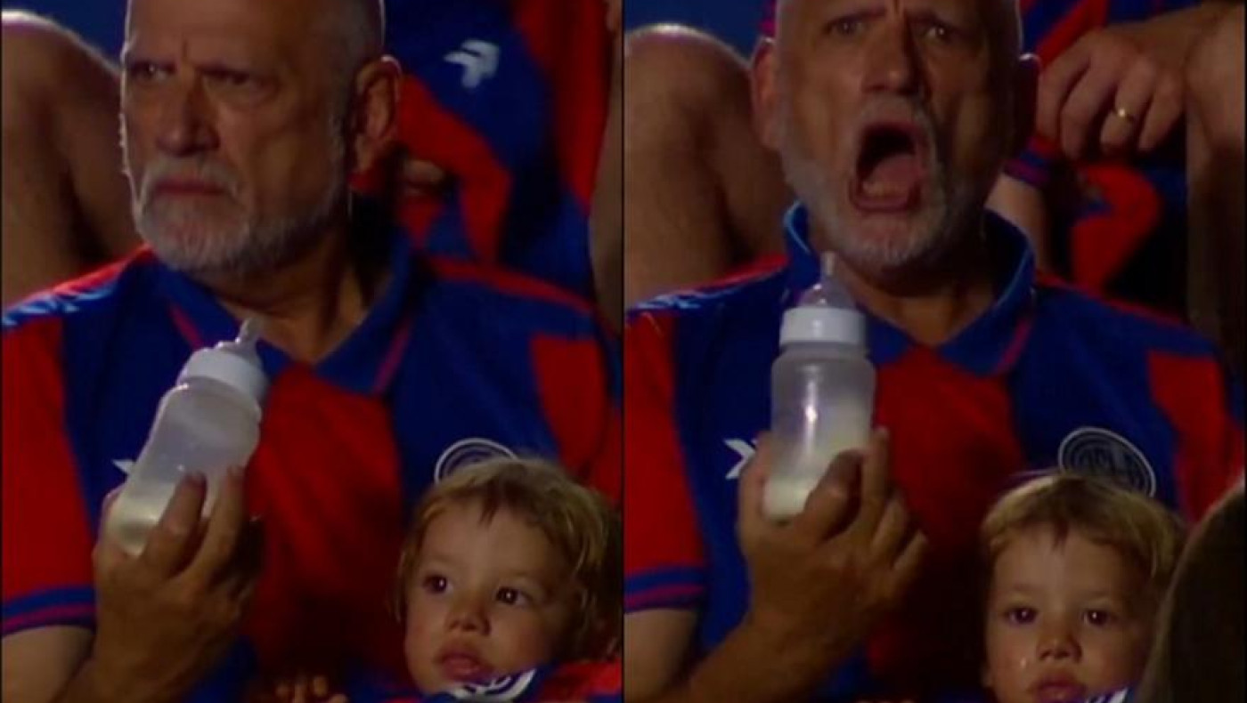 Αλλού το μπιμπερό, αλλού το στόμα: Παππούς τάιζε το εγγόνι του στο... περίπου