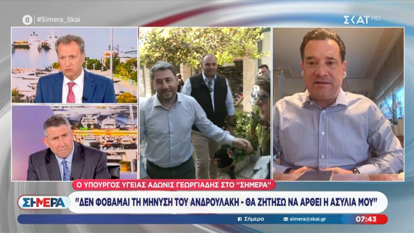 Γεωργιάδης για Ανδρουλάκη: «Θα πάω στο δικαστήριο ακόμη και σε κώμα»