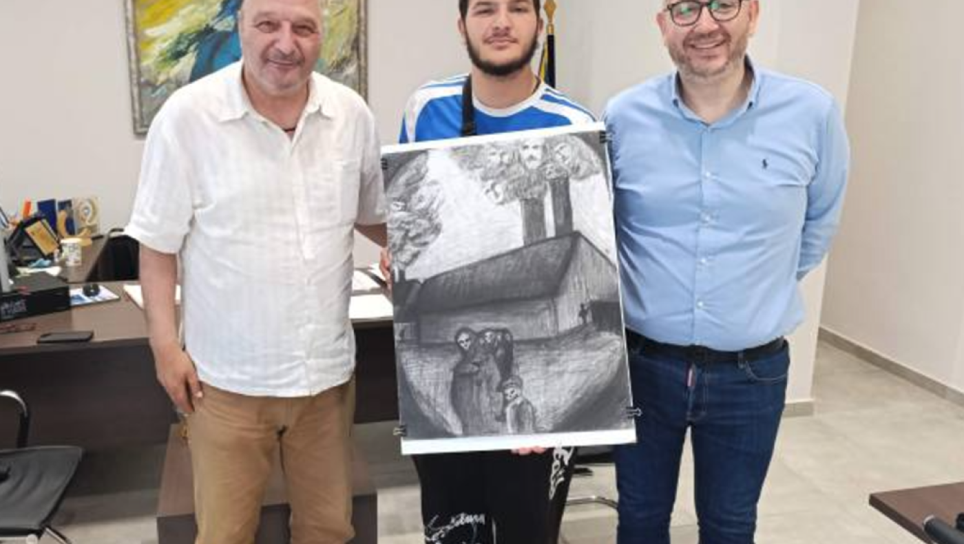 Ο Γιάννης Ισκεντερίδης διακρίθηκε σε διεθνές συνέδριο για το ταλέντο του στη ζωγραφική