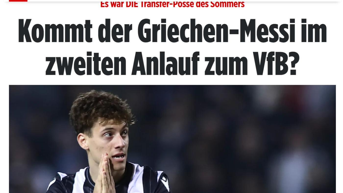 BILD: «Ο Κωνσταντέλιας προτάθηκε πρόσφατα στην Στουτγάρδη, ο ΠΑΟΚ θέλει να τον πουλήσει!»