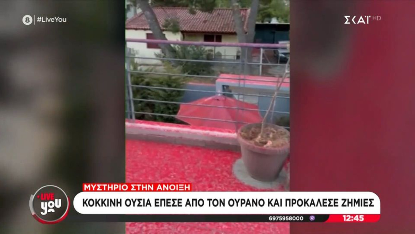 Αττική: Άγνωστη ουσία κάλυψε σπίτια στην Άνοιξη