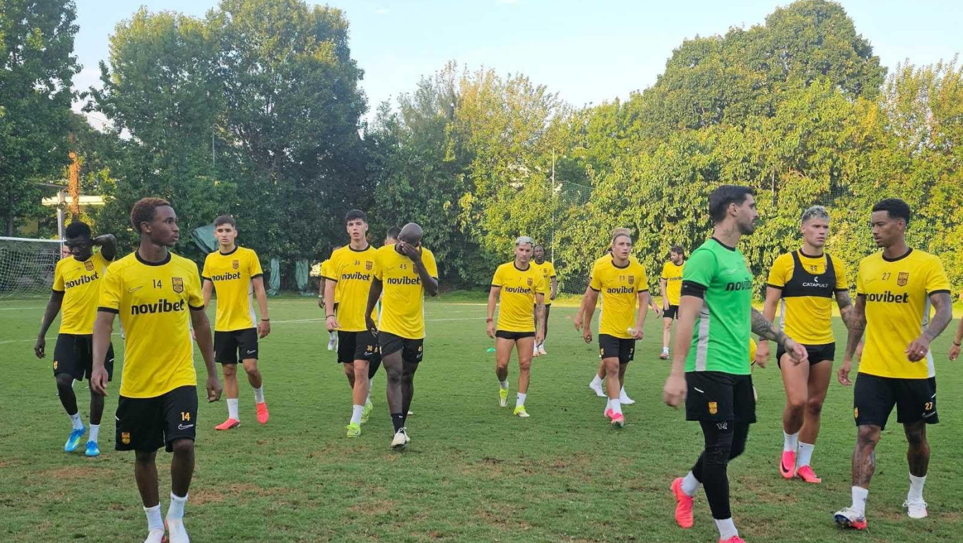 Η πρώτη προπόνηση του Άρη επί ιταλικού εδάφους (pics)