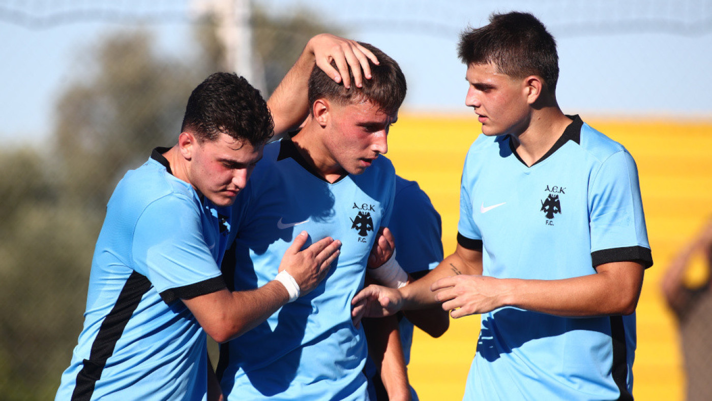 Καταιγιστική η Κ19 της ΑΕΚ, 6-0 τον Άρη με σόου στο δεύτερο 45λεπτο