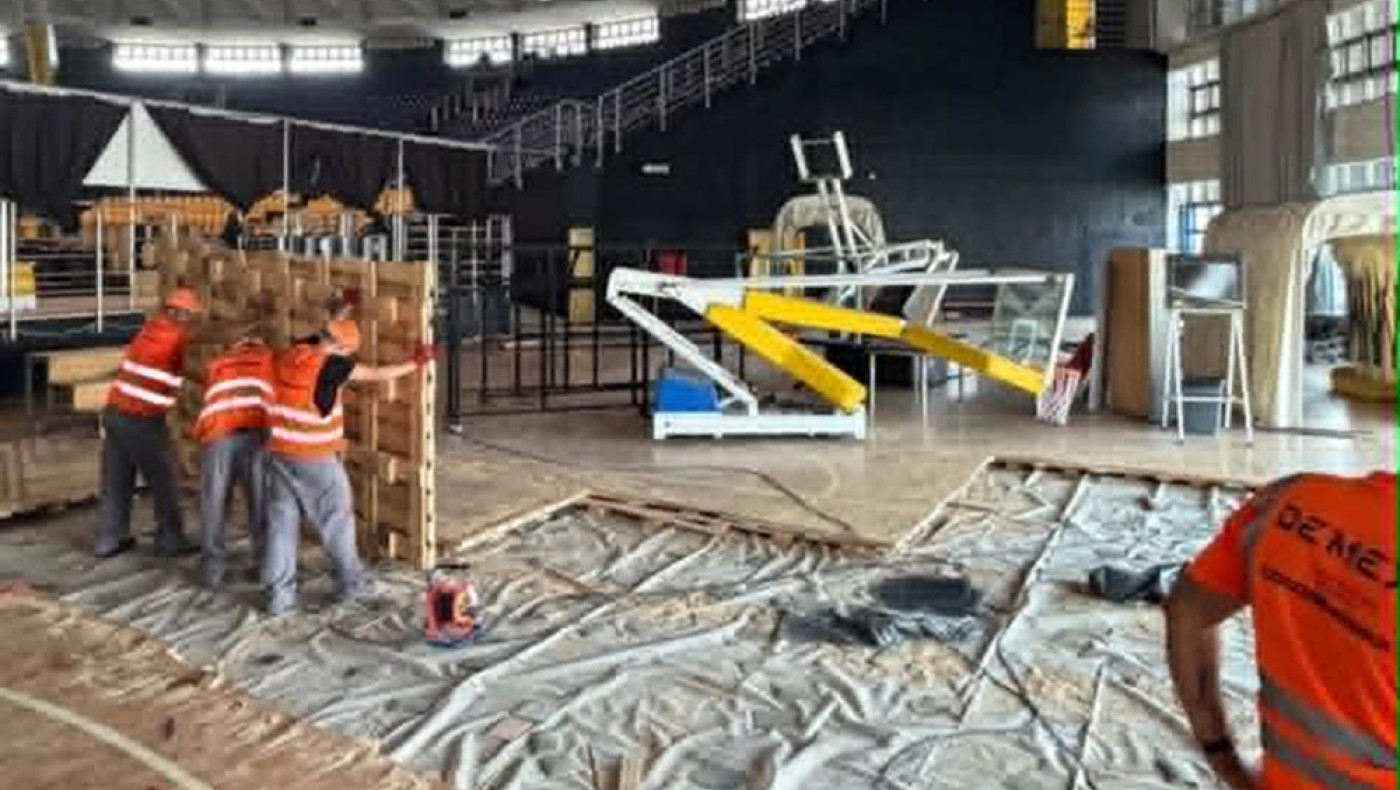 Άρης: Νέα κερκίδα στο «Nick Gallis Hall»-Σε πλήρη εξέλιξη οι εργασίες (pics)