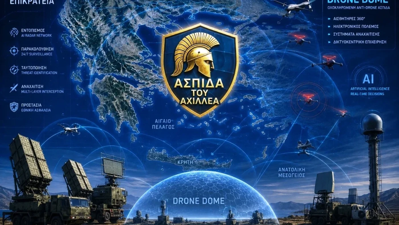 Ελλάδα–Ισραήλ κλειδώνουν την «Ασπίδα του Αχιλλέα»: Υπογραφές στο Τελ Αβίβ για τον νέο ελληνικό θόλο των 3,1 δισ. ευρώ