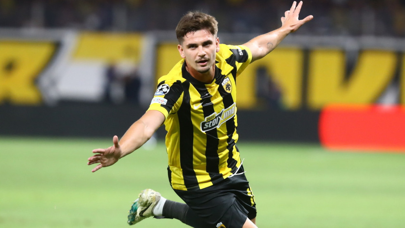 ΑΕΚ-ΛΑΣΚ: Η Ένωση παίρνει προβάδισμα (1-0) με εξαιρετική εκτέλεση φάουλ του Μαρίν