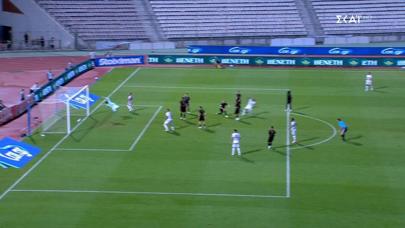 Ο Ηρακλής άγγιξε το 1-1 με Ίβι Λόπεθ: Δεν πέρασε η μπάλα τη γραμμή σύμφωνα με διαιτητή και VAR