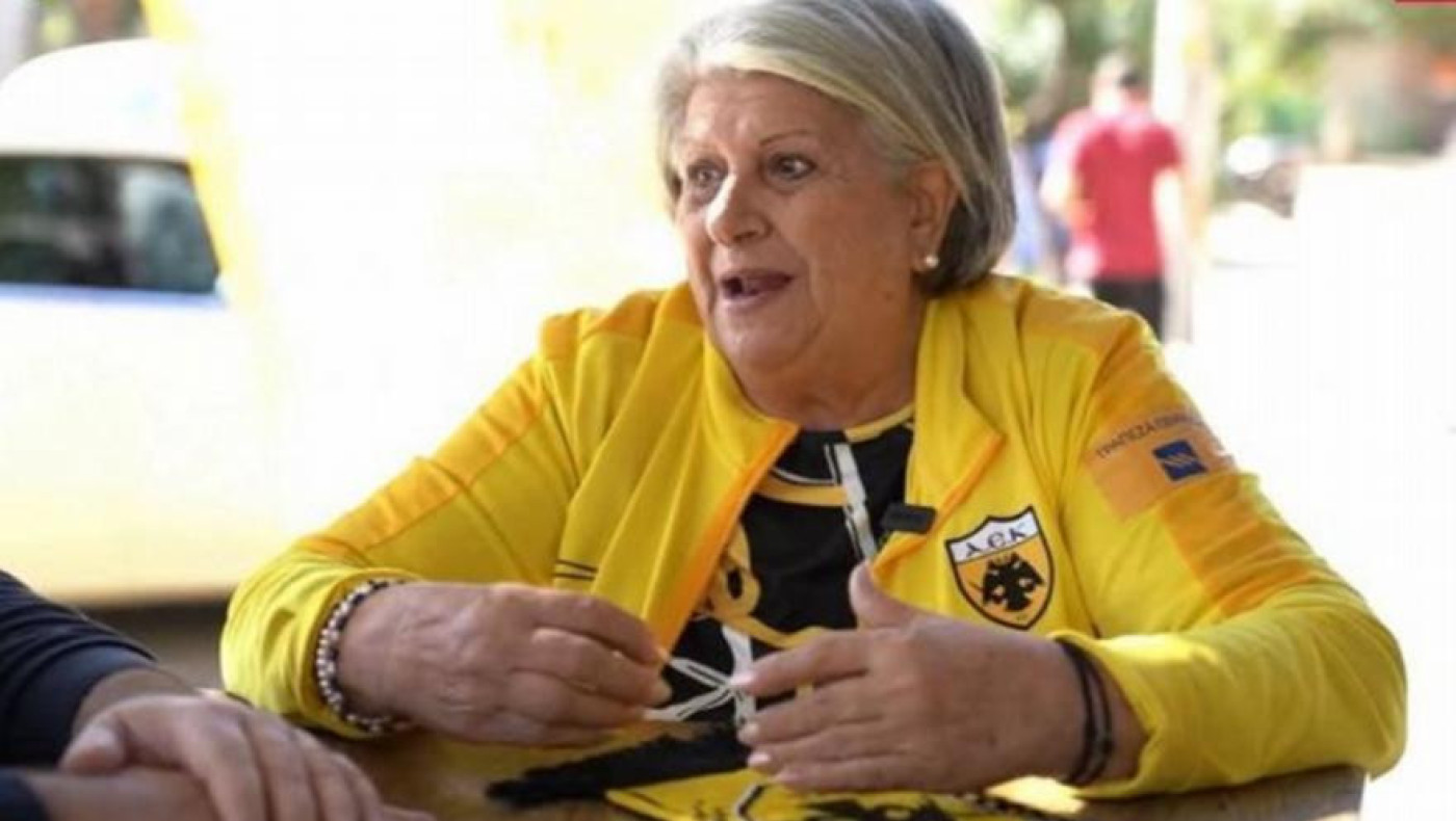 ΑΕΚ-Καίτη Δαμιανίδη: H γιαγιά με το... καπνογόνο συγκινεί