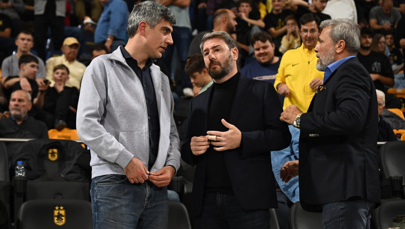 Στο «Nick Galis Hall» ο Νίκος Ανδρουλάκης για τον αγώνα του Άρη
