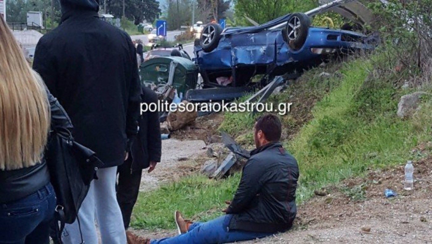 Ωραιόκαστρο: Αυτοκίνητο έπεσε με ταχύτητα σε στάση λεωφορείου (ΒΙΝΤΕΟ)