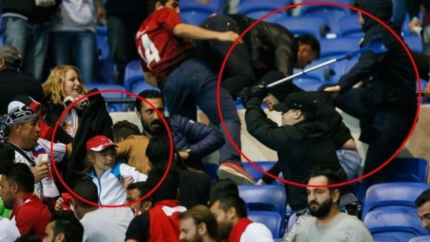 Σοκάρει φωτογραφία από τα επεισόδια στο Λυών - Μπεσίκτας (pic)