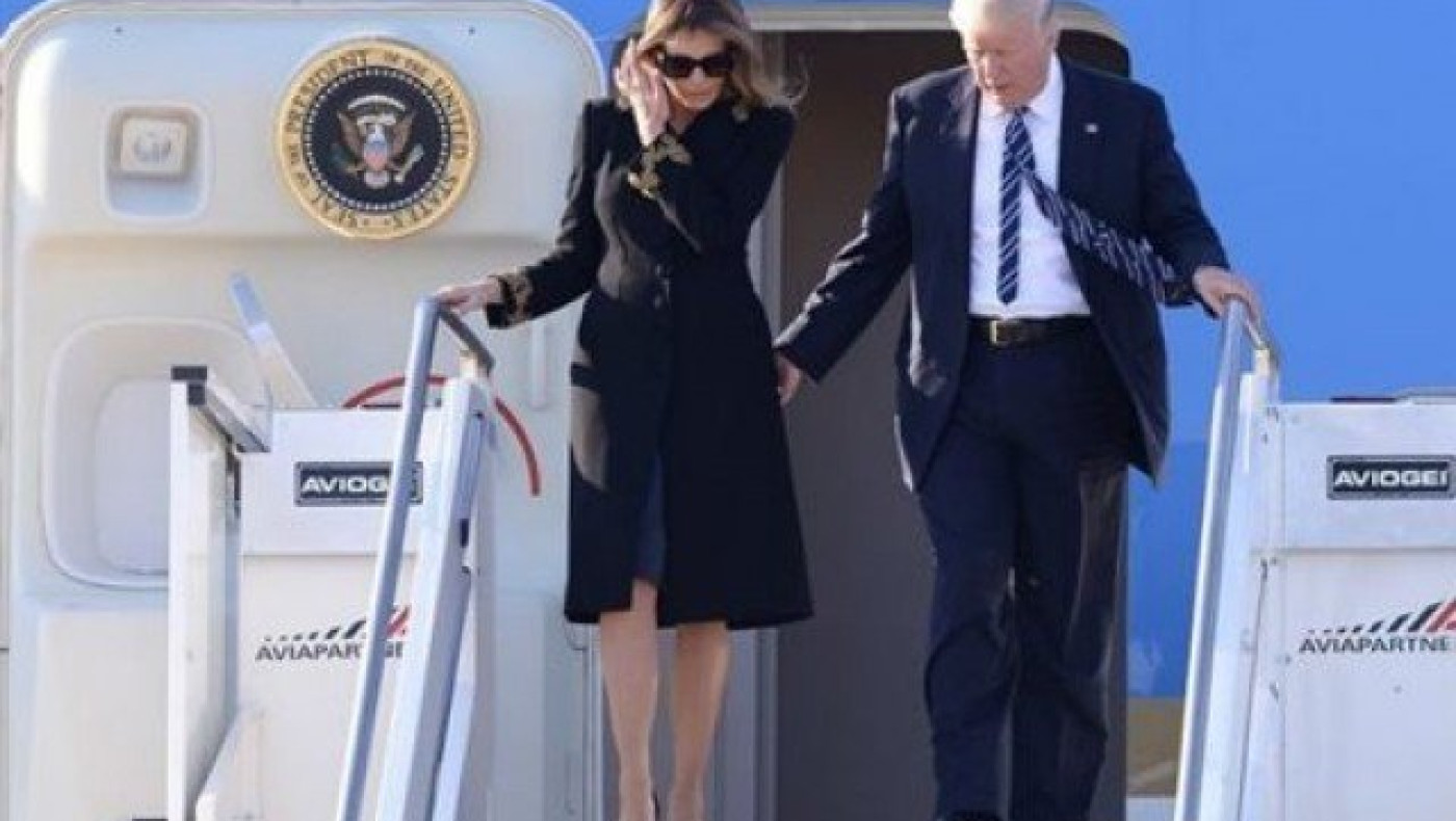 Η Μελάνια αγνοεί και πάλι τον Τραμπ στην έξοδο του Air Force One!