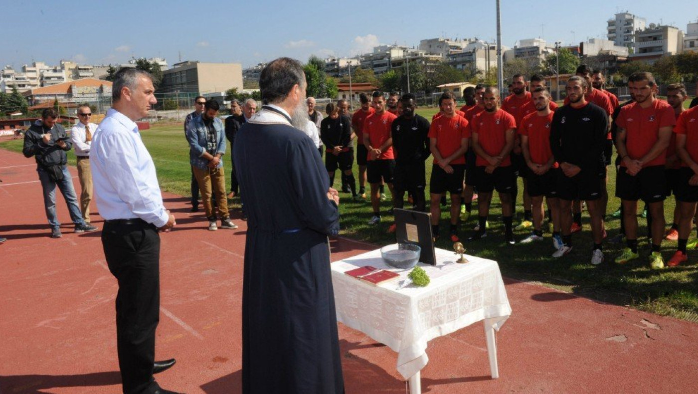 Ο αγιασμός του Απόλλωνα πριν το «Αλκαζάρ» (pics&videos)