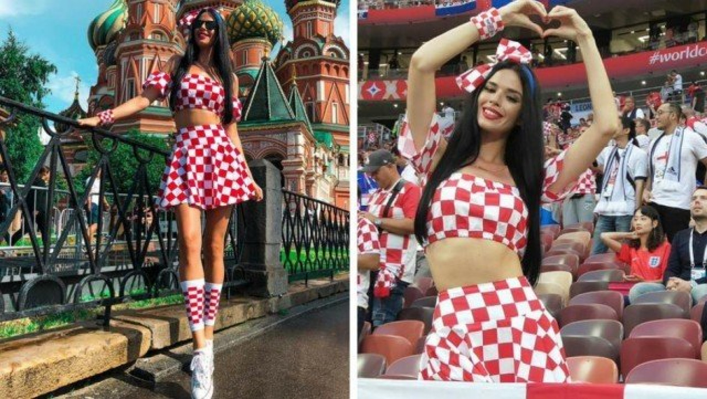 Η σέξι Ιβάνα     πανηγύρισε    για την Κροατία (pics)