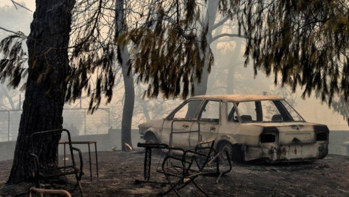 Συγκλονιστικό βίντεο      από τη φονική πυρκαγιά στο Μάτι