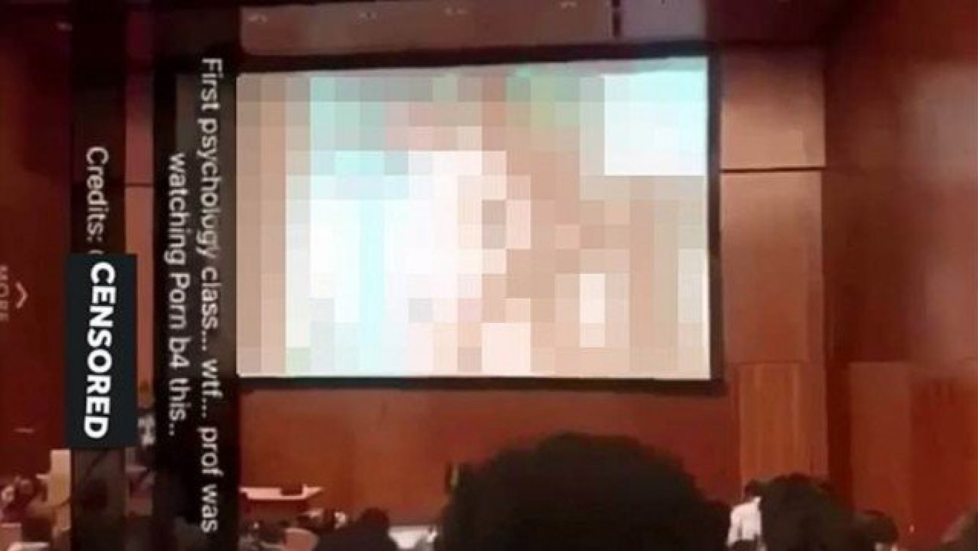 Καθηγητής πρόβαλε πορνό κατά λάθος στους σπουδαστές του (vid)